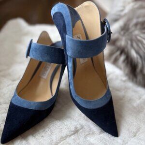 Jimmy Choo Hendrix 85 Suede Mules